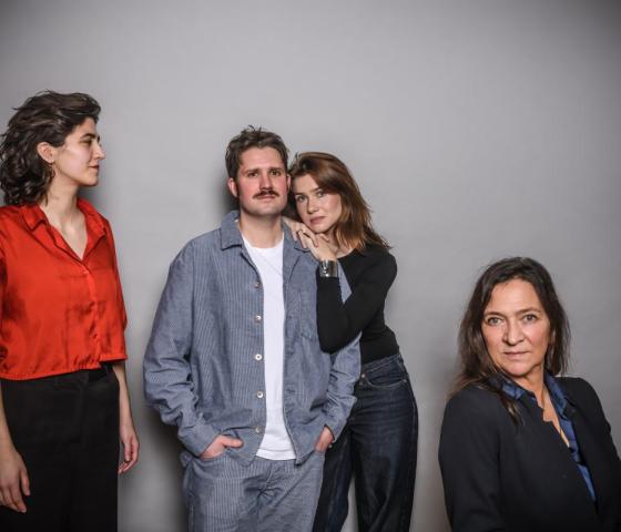 Charlotte Sieben, Jonas Van Thielen, Amber Blommaert en Ann Pira 