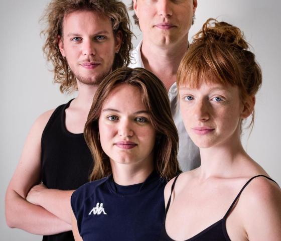 Lotte Valckenaers, Lena Leue, Shane Dayer en Thomas Lauwers