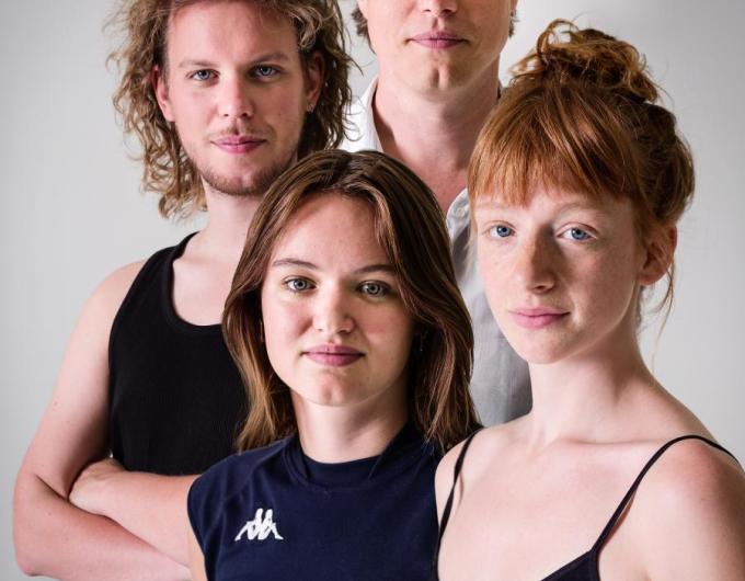 Lotte Valckenaers, Lena Leue, Shane Dayer en Thomas Lauwers
